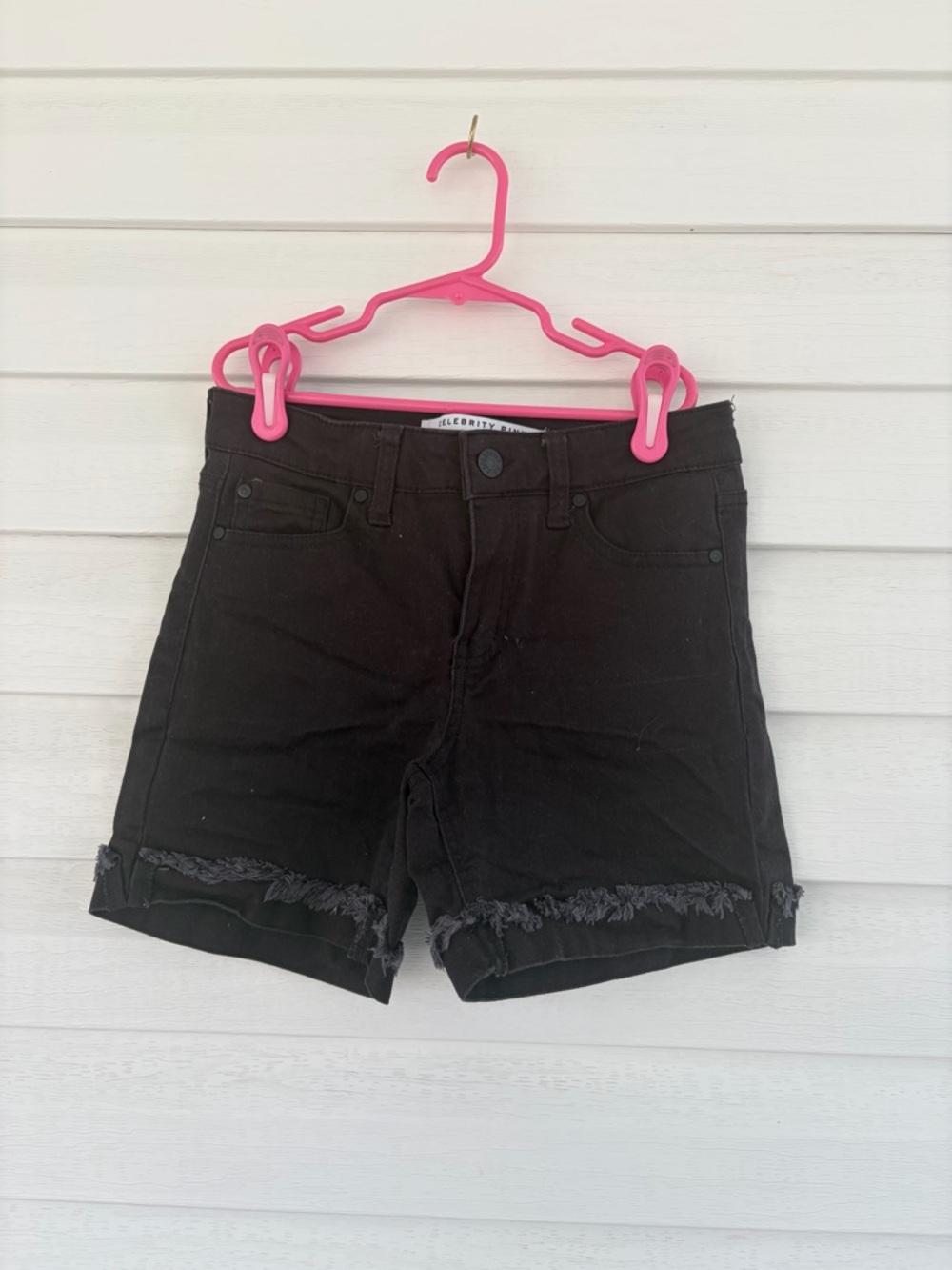 Celebrity Pink Black Jean Shorts